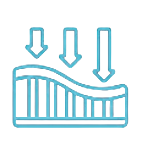 Icon showing ergonomic compression of material